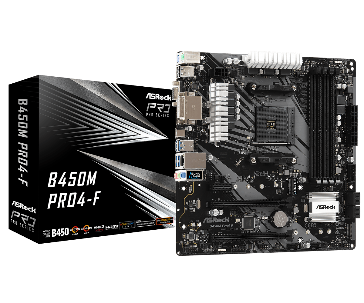 Asrock B450M Pro4-F - Motherboard Specifications On MotherboardDB